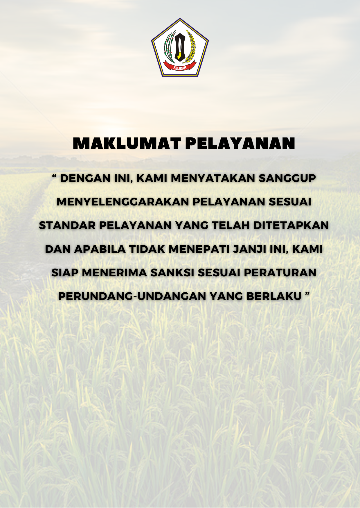 MAKLUMAT PELAYANAN